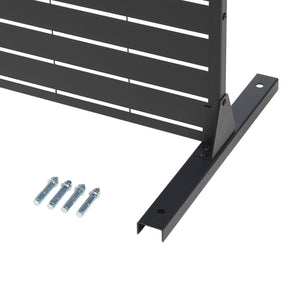 Scheidingswand Trolu zwart 200x100x50 cm casa.pro