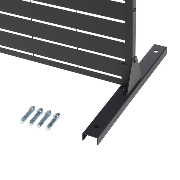 Scheidingswand Trolu zwart 200x100x50 cm casa.pro