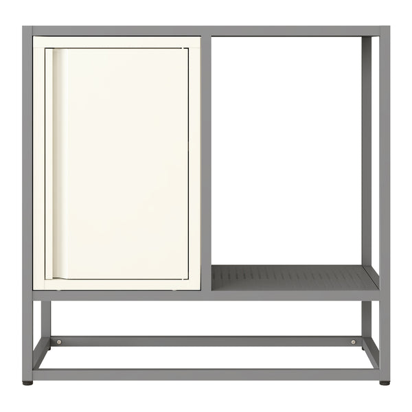 Sideboard Burlöv dressoir 70x72x35 cm grijs en wit [en.casa]