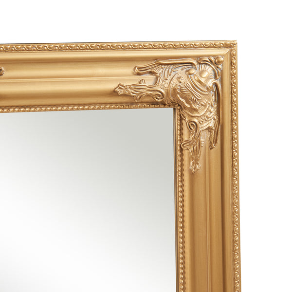 Wandspiegel Punkalaidun rechthoekig 80x60 cm goudkleurig [en.casa]