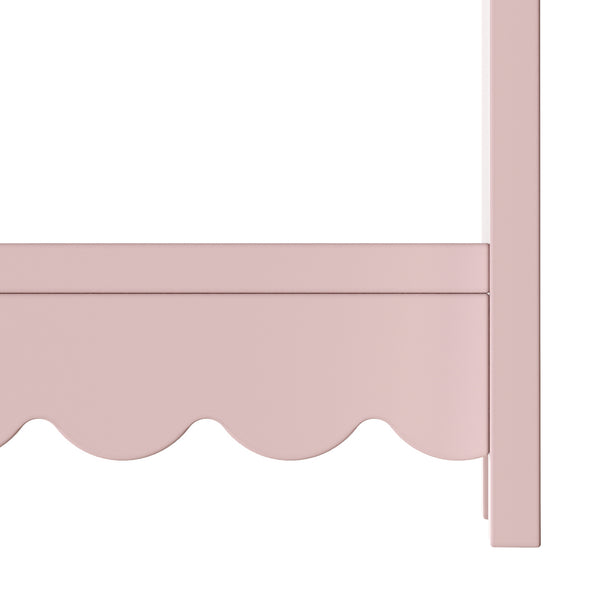 Kinderrek Vestnes 90x80x38 cm roze en wit [en.casa]