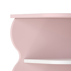 Kinderschoenenrek Vestnes 108x27x27 cm roze en wit [en.casa]