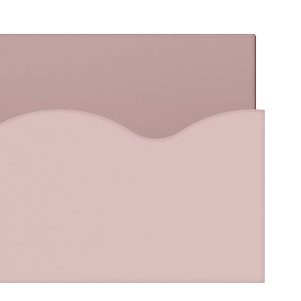 Wandplankenset Vestnes 2-delig 60x10x5 cm roze [en.casa]