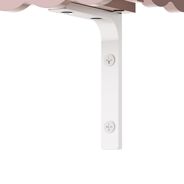 Wandplankenset Vestnes 2-delig 80x17x15 cm roze [en.casa]