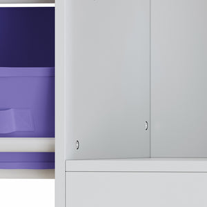 Kinderkast Farusa wit met Aqua Dream motief [en.casa]