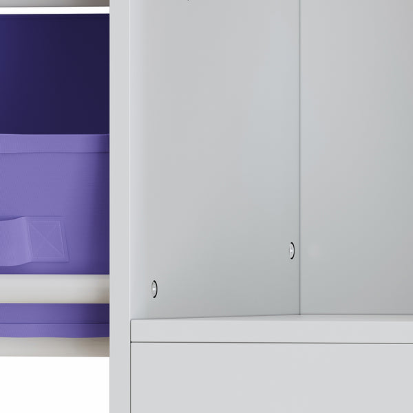 Kinderkast Farusa wit met Aqua Dream motief [en.casa]