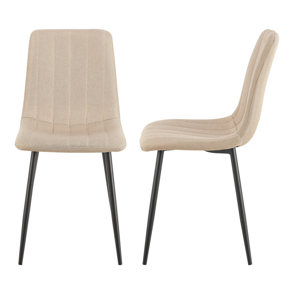 Eetkamerset tafel Fitjar Ø100 cm met stoelen Elsern 5-delig [en.casa]