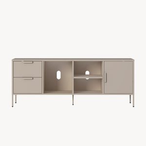 TV meubel Kliri met lades en deur 150x35x58 cm camel [en.casa] 