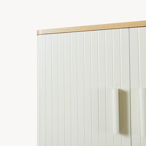 Toiletombouwkast Ferrersp 160x63x20 cm eikenkleurig havermout en naturel [en.casa]