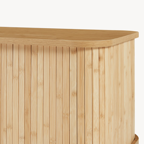 Schoenenkast Tvedestrand met zitkussen 50x80x40 cm naturel en beige [en.casa]