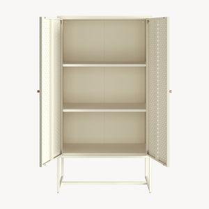 Woonkamerkast Viitasaari commode 150x80x40 cm crèmewit [en.casa] 