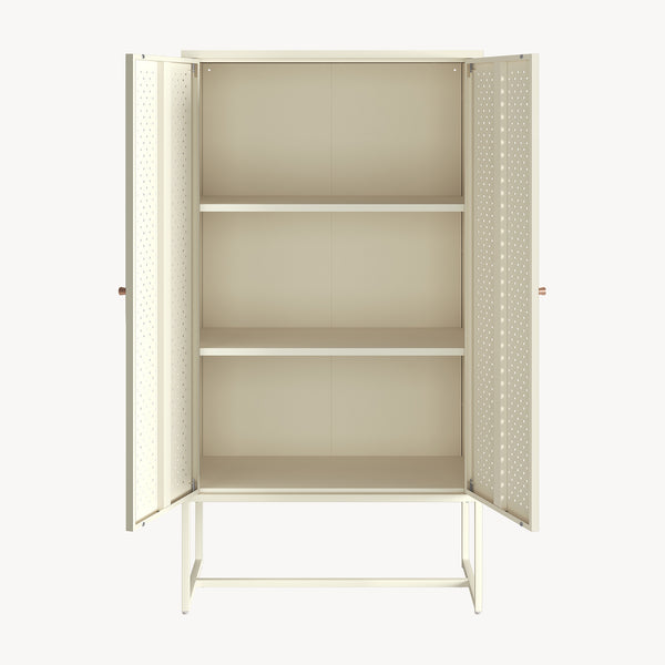 Woonkamerkast Viitasaari commode 150x80x40 cm crèmewit [en.casa] 