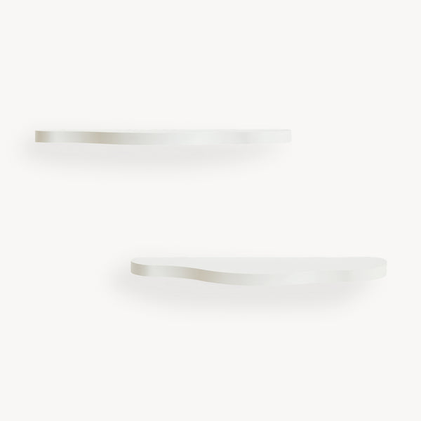 Kinder-wandrekset 2-delig Sirlstalo 57x19x3 cm Wit [en.casa]
