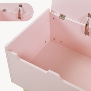 Speelgoedkist Virer 60x40x45 cm Roze [en.casa]