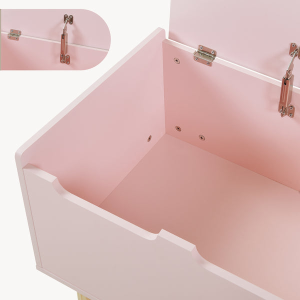 Speelgoedkist Virer 60x40x45 cm Roze [en.casa]