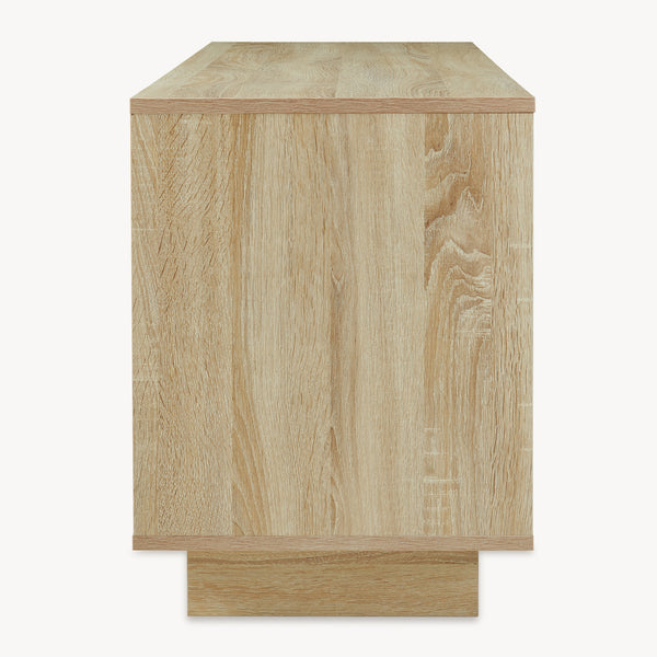 Tv-meubel Kenta 120x39x52 cm sonoma eiken en wit [en.casa] 