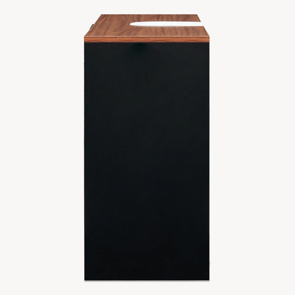 Wastafelonderkast Trond 60x66x30 cm Zwart/Walnootlook [en.casa]