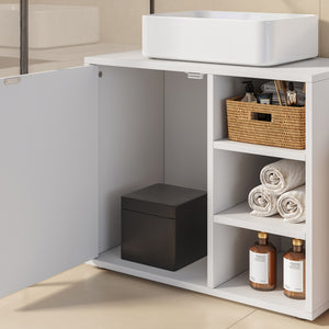 Waskomonderkast Kulaik 51x60x32 cm Wit [en.casa]