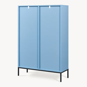 Bücherregal Colwyn 120x80x30 cm Blau [en.casa]