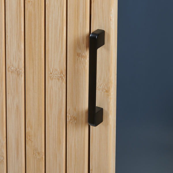 Hoogkast Svanes 170x30x30 cm Donkergrijs/Natuur [en.casa]