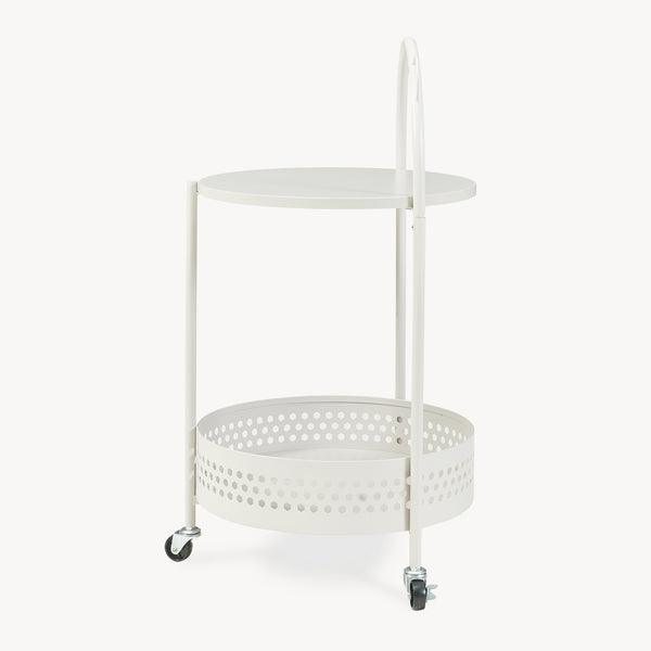 Serwagen Jässaatka staal 76x40 cm grijs [en.casa]