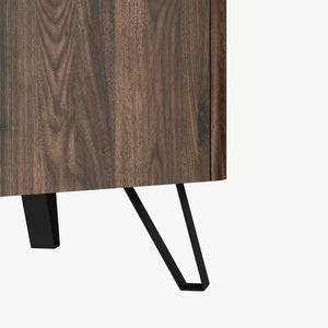 Couchtisch Trorlon 100x50x40 cm Walnussoptik/Travertin [en.casa]