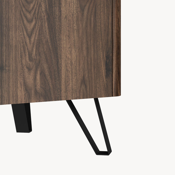 Couchtisch Trorlon 100x50x40 cm Walnussoptik/Travertin [en.casa]