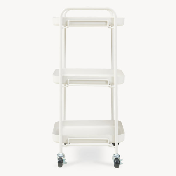 Serveerwagen Kelevn trolley 67x33x31 cm grijs [en.casa] 