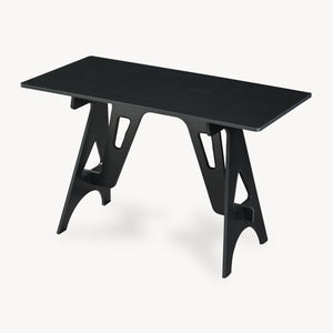 Bureau Bostenenna 120x60x75 cm Zwart met Houtnerf [en.casa]