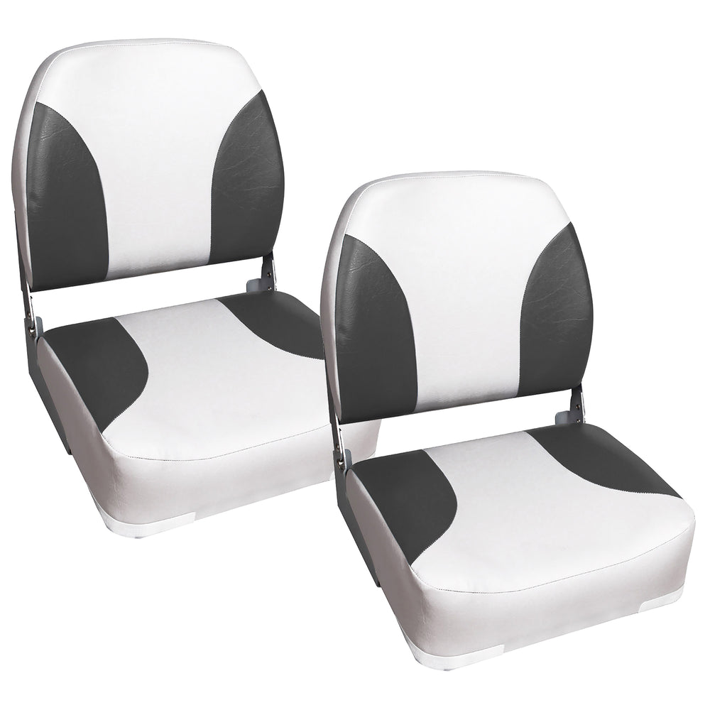Bootstoel klapstoel kunstleer 41,5x39x51 cm set van 2 - 4 varianten