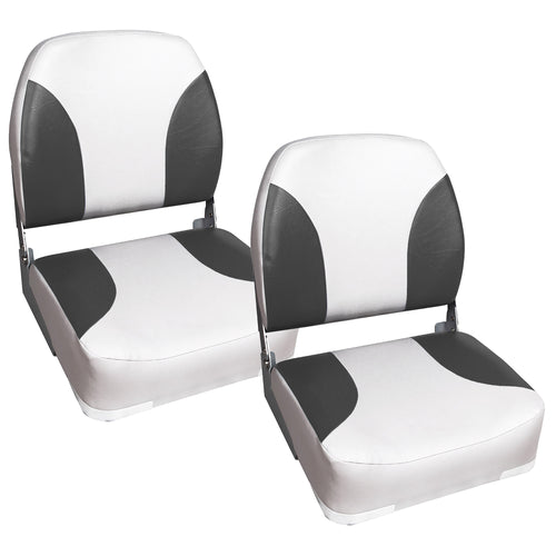 Bootstoel klapstoel kunstleer 41,5x39x51 cm set van 2 - 4 varianten