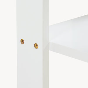 [en.casa] Bijzettafel Thyholm met plank 55x30x30 cm wit