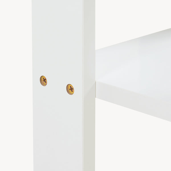 [en.casa] Bijzettafel Thyholm met plank 55x30x30 cm wit