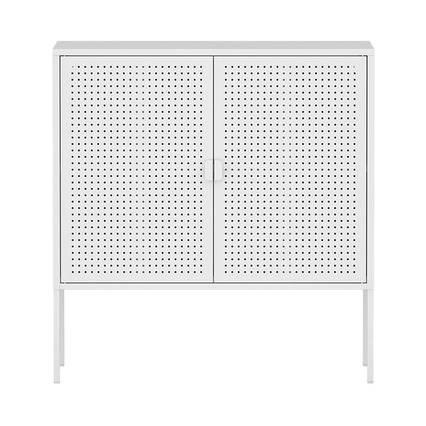 Commode Castelli 82,5x80x40 cm staal wit [en.casa]