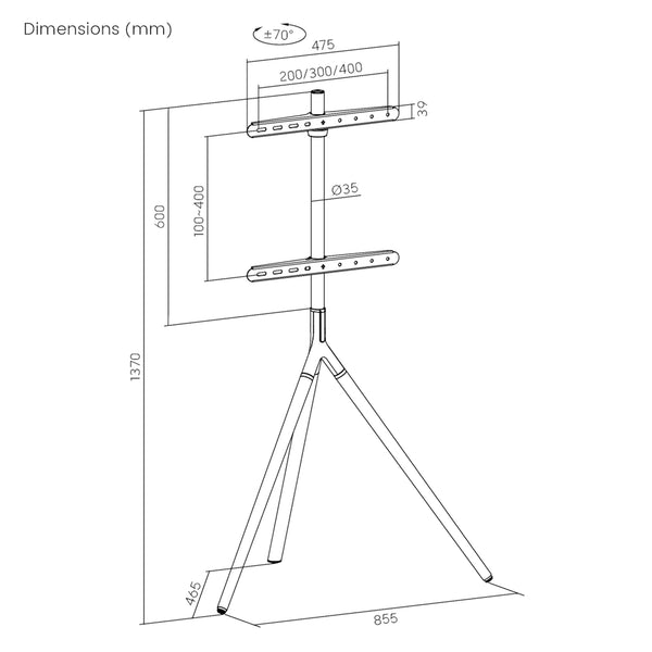 TV-beugel Valle max. 65 inch [pro.tec]