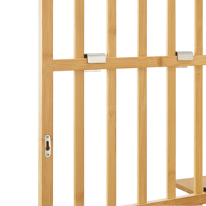 Wandrek Røst met 3 planken 120x80x13 cm bamboe naturel [en.casa]