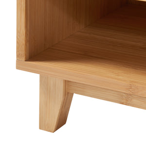 Nachtkast Ypäjä bamboe 50x42x39 cm naturel [en.casa]