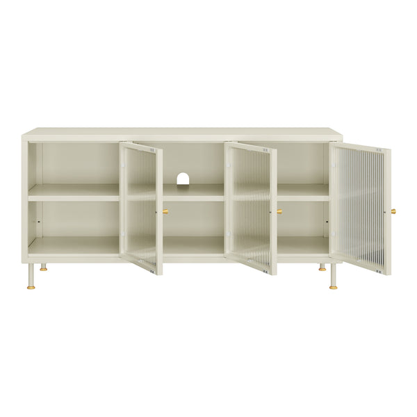 Tv meubel Lindau 120x40x59 cm cremewit [en.casa]