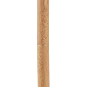 Staande lamp Banchory vloerlamp 163 cm houtkleurig en wit E27 lux.pro