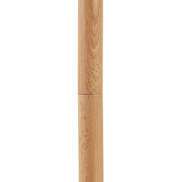 Staande lamp Banchory vloerlamp 163 cm houtkleurig en wit E27 lux.pro