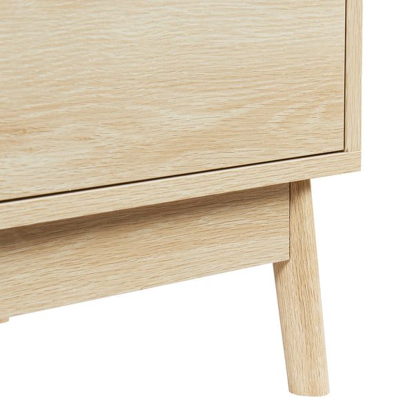 Ladekast Landskrona commode met 3 lades 79,5x80x40 cm eikenkleurig [en.casa]