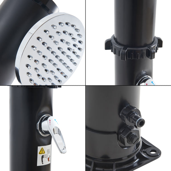 Zonnedouche Kebomi met 18 L watertank zwart casa.pro
