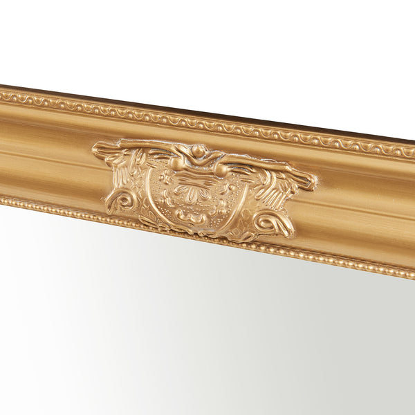 Wandspiegel Punkalaidun rechthoekig 80x60 cm goudkleurig [en.casa]