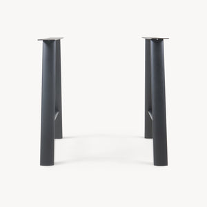 Tafelonderstel set Hullem A vorm 72x70 cm zwart [en.casa]