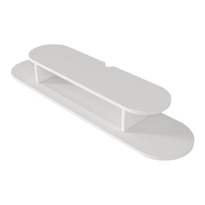 Tv meubel Targema zwevend wit 120x30x16 cm [en.casa]