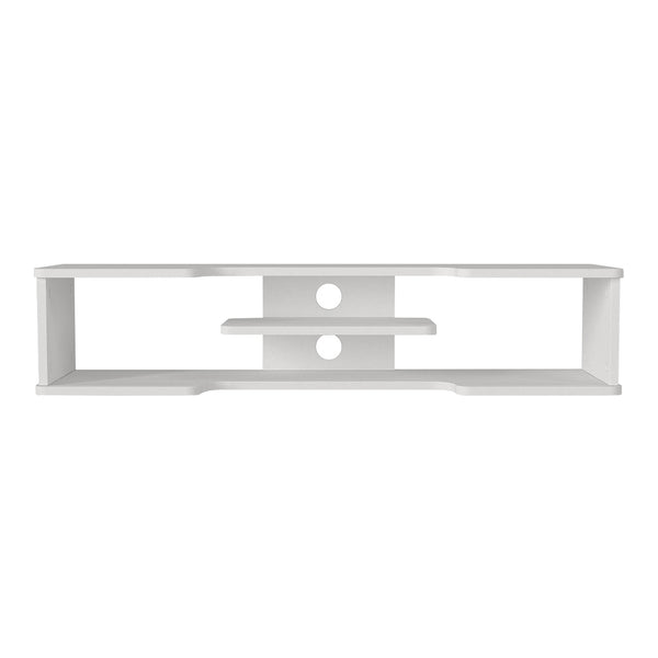 TV meubel Yrela zwevend 120x30x26 cm wit [en.casa]