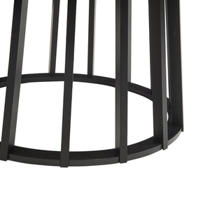 Salontafel Buzzard rond Ø90x45 cm betonkleurig en naturel [en.casa]