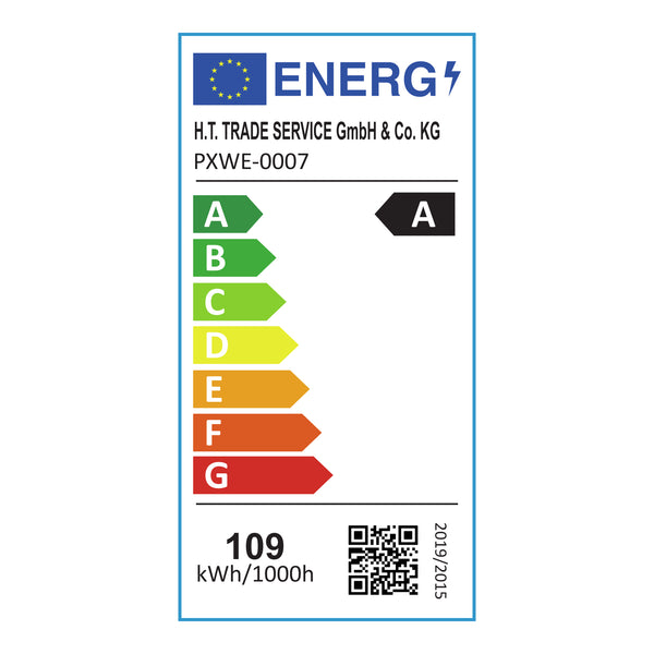 Hanglamp Oupilu 12 geïntegreerde leds 120 cm zwart en wit lux.pro
