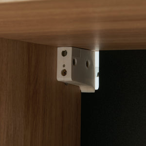 Hangkast Noppen wandkast 98x60x35 cm eikenkleurig [en.casa]