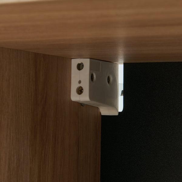 Hangkast Noppen wandkast 98x60x35 cm eikenkleurig [en.casa]
